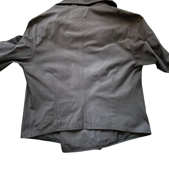 Jarbo Collection Black High Neck Zip Moto Fitted Jacket SZS - Picture 9 of 10